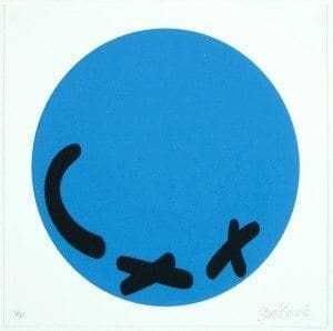 Limited edition Happy Dot print in Blue