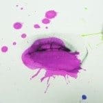 close up of giclee print