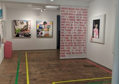 The ground floor of Dancing On My Own, gallery show by Stuart Semple