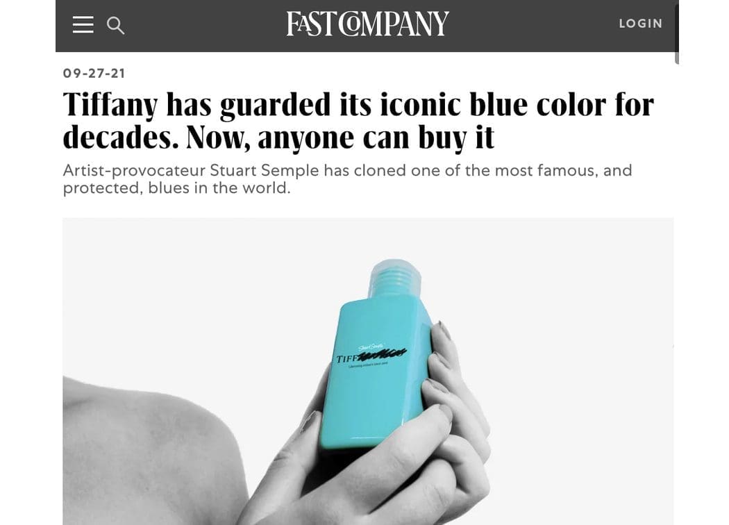Fast Company – Tiffany has guarded its iconic blue color for decades.