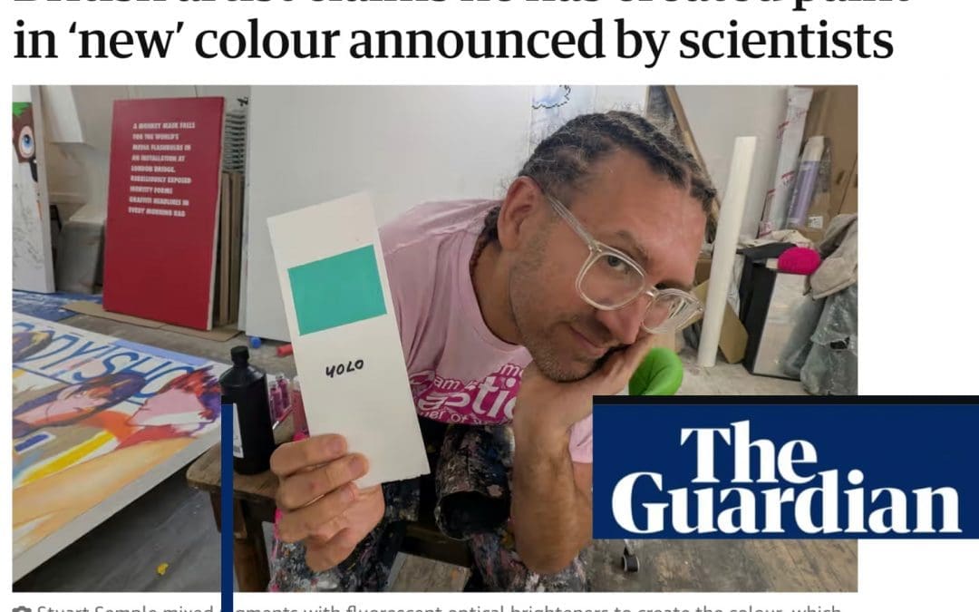THE GUARDIAN: British artist claims he has created paint in ‘new’ colour announced by scientists